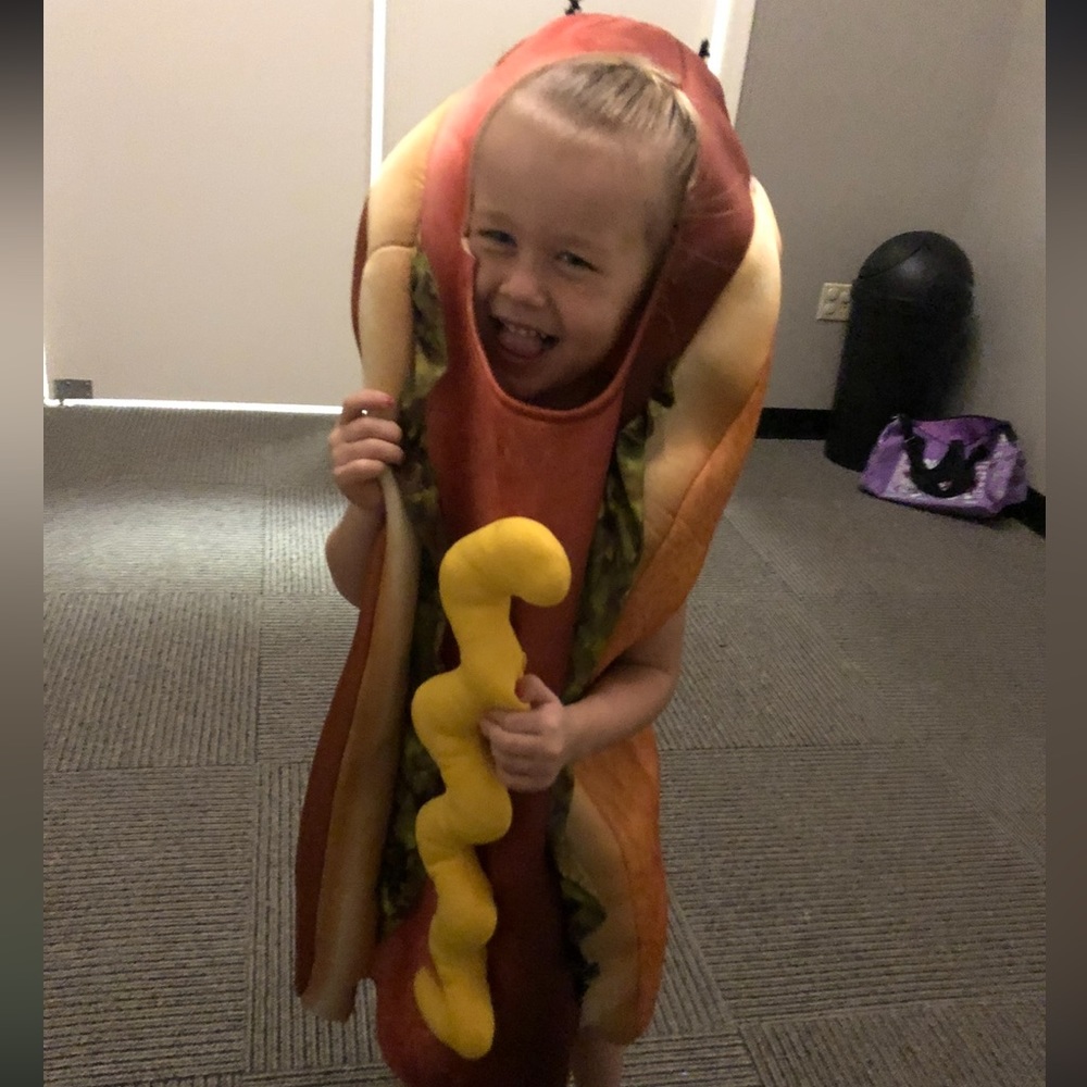 Toddler Hot dog costume